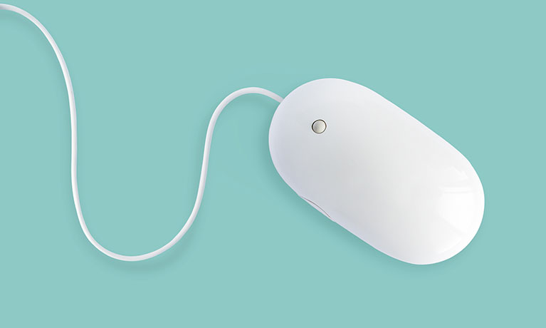 A computer mouse