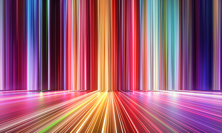 Colourful 3D lines