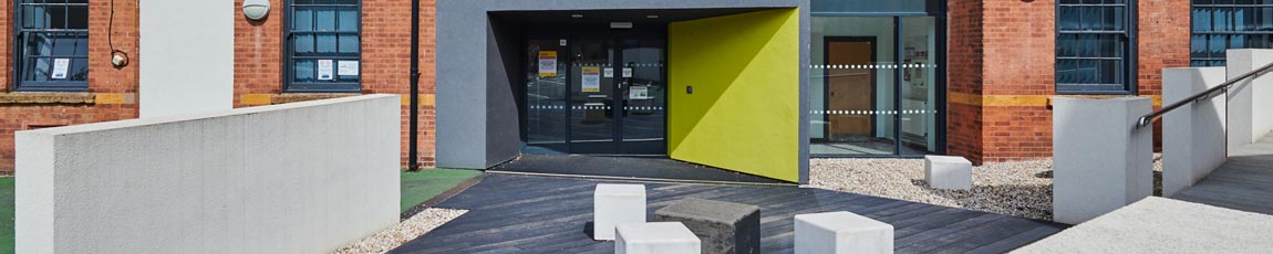 Entrance to Elm Bank on Coventry Campus