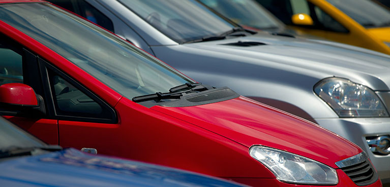 A row of cars