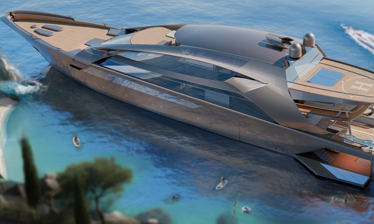 A large yacht